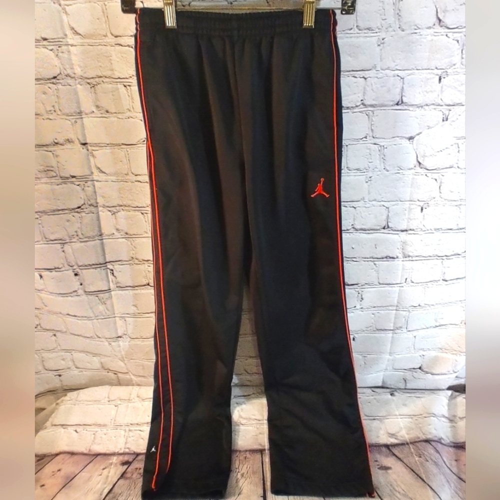 Jordan Bottoms Black Track Pants w Pockets XS